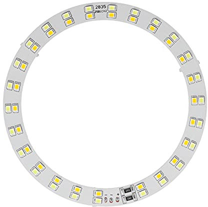 Fafeicy Tablero de Luz de Anillo LED Placa de Luz de Anillo de 10 W Frío Cálido Iluminación de 2 Colores Iluminación Diaria Alimentada por USB Bombillas LED Aplicables Lámparas Pequeñas