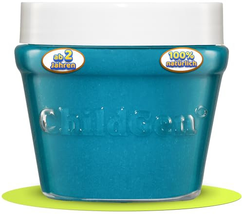 ChildGen Knete Play Dough, ungiftig, 100% natürliche Inhaltsstoffe, Knete, Kinderknete, Knete ab 2 Jahre, Knetezubehör, Knetset, Knete -Set, Spielknete Blau -125g