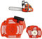 Vuzmode Ensemble de démarreur à recul 544071604, for Husqvarna, tronçonneuse 445, 450, 445e, 450e, Ensemble de démarrage par Traction, remplace 544071602 Démarreur Manuel à Rappel pour Jardin