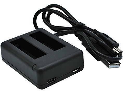 TECHTEK Chargeur Compatible avec [Gopro] Hero 4, Hero 4 Black, Silver, 4+ remplace AHBBP-401