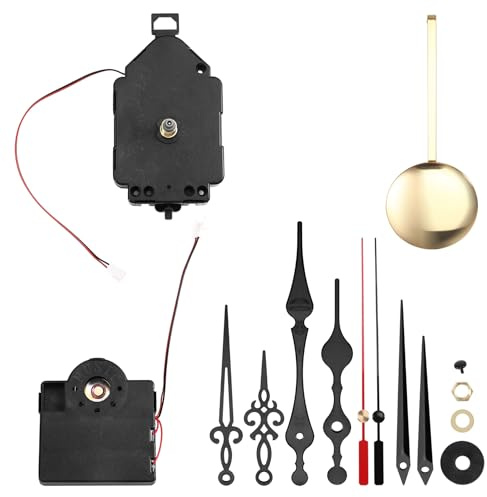Luntfeiy Quarz-Pendel-Trigger-Uhrwerk Glockenspiel Melody Mechanism Clock Kit mit 3 Zeigerpaaren