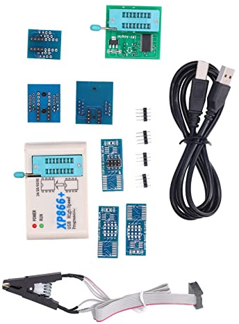 RASTKY XP866 High Speed USB Programmer Kit for BIOS Chip on Color TVs DVDs Computer Motherboards, Offline Copy Function for Memory Chips in Factory