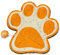 Arquivet Rascador Huella Naranja con ratón para Gatos - Naranja, 40 x 36 cm