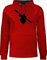 Pullover Herren Frauen Hoodie Kontrast zweifarbig - Wassersport - Kajak - XL - Rot/Schwarz - schwimmer geschenk pulli spruch schwimmen damen sprüche schwimm kanu hoody schwimmsport rudern hoodies