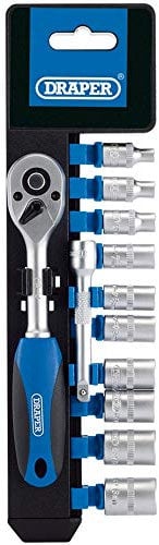 Draper 16369 1/4 Square Drive Metric Socket 12 Piece Set