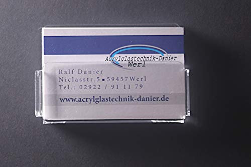 Visitenkartenwandhalter zum Kleben oder Schrauben