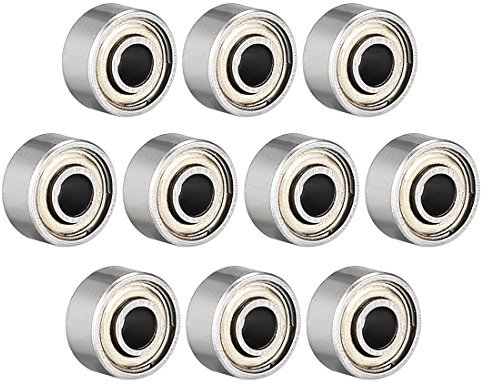 Sourcing Map 693ZZ Rillenkugellager Double Shield 693–2Z 2080093, 3 mm x 8 mm x 4 mm Carbon Stahl Kugellager (10 Stück)