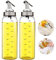 FARI Botella dispensadora de aceite de oliva - 2 X 500 ml botella de aceite de vidrio cruets sin goteo, recipiente de aceite para aceite de oliva vegetal, dispensador de aceite de vidrio sin plomo