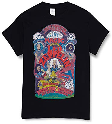 T-Shirt # M Unisex Black # Full Colour Electric Magic