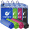 YQXCC 4 Pack Cooling Towel (120x30 cm) Ice Towel for Neck, Microfibre Cool Towel, Soft Breathable Chilly Towel for Yoga, Golf, Gym, Camping, Running, Workout & More Activities
