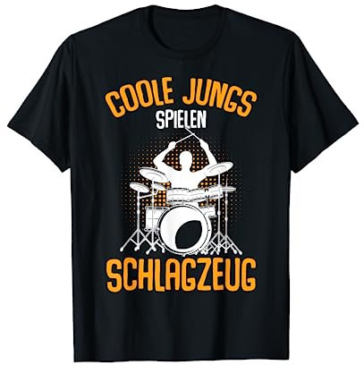 Coole Jungs spielen Schlagzeug Drummer Jungen Kinder T-Shirt