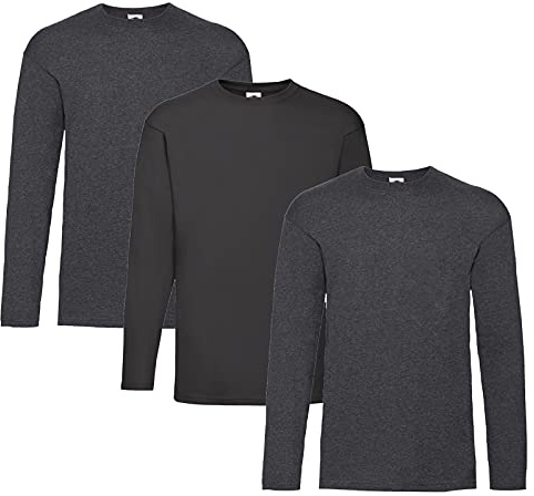Fruit Of The Loom Men's Valueweight Long Sleeve Tee