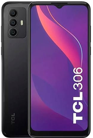 TCL Mobile 306 - Smartphone Dual Sim, Display 6.52 HD+, 32 GB, 3GB RAM, Tripla Camera da 13 Mpx, Android 12, Batteria 5000 mAh, Space Gray [Italia]