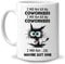 Hyturtle Kaffeetasse mit der Aufschrift Black Cat Coffee I Will Not Kill My Coworkers, 325 ml, weiße Keramik-Kaffeetasse, Geschenk für Katzenliebhaber, Kaffeeliebhaber, zum Geburtstag, Urlaub
