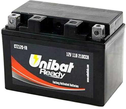 BATTERIA CTZ12S-FA = YTZ12S PER FORZA X, Z 250 01 UNIBAT 12V 11AH PRONTA ALL'USO