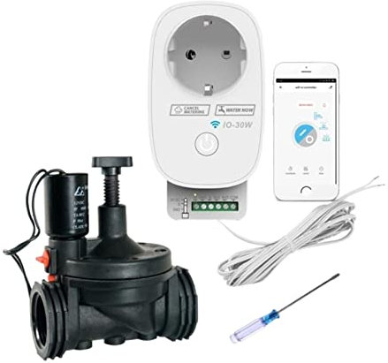 Válvula de agua inteligente Apague WiFi inteligente Temporizador de riego Controlador del sistema de riego Controlador de riego para césped de jardín Sistema de riego inteligente WIFI Control remoto