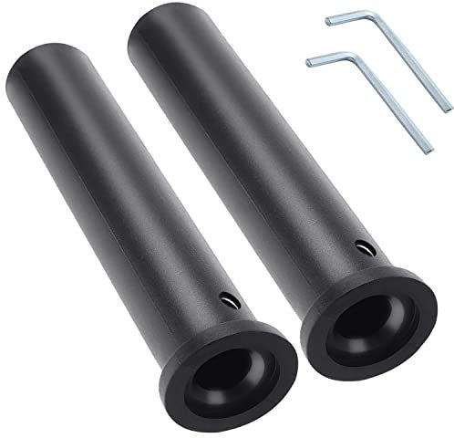 hanaiette 2PCS Nylon Olympic Adapter Sleeve 8,Converts 1 Standard Weight Plate Posts to 2 Olympic Weight Plate Posts,Heavy Duty Nylon and Removable end Cap