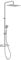 Roca A5A202EC00 - Columna de ducha termostática Even-T SQUARE, Version Nueva, Cromado
