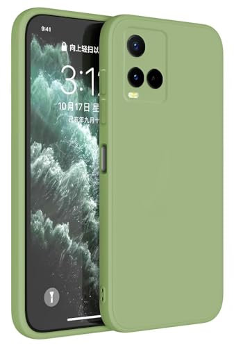 Topme Handyhülle Hülle Fur vivo Y21 / vivo Y21s / vivo Y33s 4G (6.51 Inches) Case Schutzhülle, Hautschutz Aus TPU Silikonhülle - Matcha-Grün