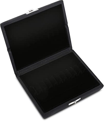 Reed-Aufbewahrungskoffer Holz- und PU-Leder-Abdeckung Reed-Etui-Halter Langlebig Reed Box Oboe Reed Case Storage Oboe Zubehör Solide für 10/12/20pcs Oboe Reeds(10 STÜCKE)