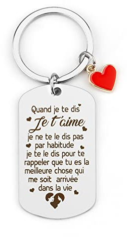 Cadeau Couple Original Pour Saint Valentin - Porte Clé Pour Homme, Copain - Idée Cadeau Noel