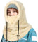 Cagoule Femme - Coupe-Vent - Masque de Ski réglable - pour Moto et vélo - Bonnet Cagoules Chaude pour l'hiver et l'extérieur (FR/ES, Alpha/Lettres, L, Abricot-UK)