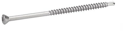 ACTON Vis de bardage - platelage tête fraisée six lobes - Inox A4 3,2x60/36 mm - Boîte de 200 - Vis, pointes, boulons