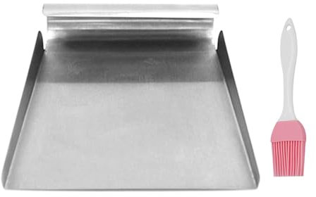 Anwangda Cuchara para verduras, espátula de cocina de acero inoxidable, ayuda doméstica multiusos para recoger verduras cortadas, servicio de hielo y bebidas, apto para uso comercial