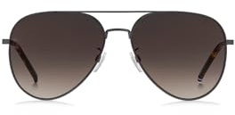 Tommy Hilfiger Lunettes de Soleil TH 2111/G/S SVK Matte Ruthenium Black 60/16/150 Homme