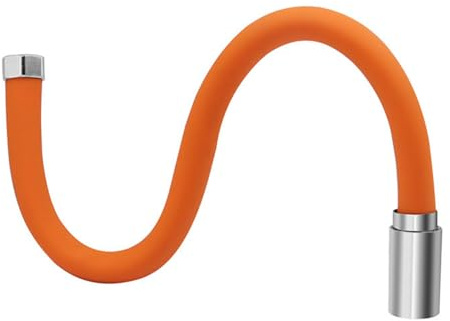 Rallonge de robinet de 50 cm, rallonge universelle de robinet de cuisine avec flexion libre à 360°, tube d'extension en mousse réglable, en acier inoxydable + rallonge de robinet en silicone pour