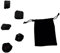 Piedra Turmalina Negra Naturales de 20 a 30mm 5PCS, Turmalina Negra en Bruto Protección Electromagnética, cristal de cuarzo negro natural para la fabricación de joyas (Turmalina, 5)