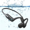 Johiear Bone Conduction Swimming Headphones, Bluetooth Earbuds Waterproof Wireless Headphones Built-in 32GB Ultra Light Headset for Swimming Running Sports Driving