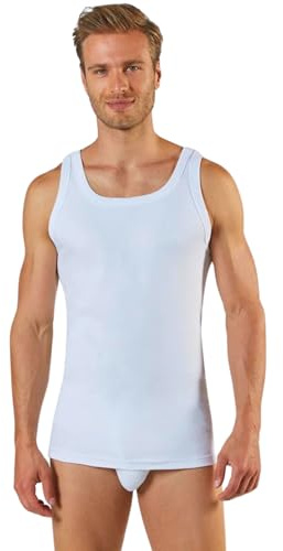 Liabel 3Pz Canottiere Uomo Cotone 100% ComfortFit | Morbidezza e Traspirabilità | Canottiera Uomo Ideali per Tutte Le attività