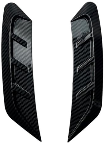 WGABKN Auto Scheinwerfer Augenbrauen für BMW 5 Series F10+F11 2010-2017,Scheinwerferblenden Augenlider Abdeckung Aufkleber Extern Dekoration Zubehör,A2-Carbon Fiber