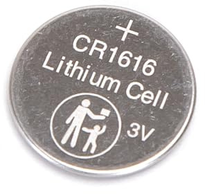 Pila de botón CR1616 3V, Pack de 2 Unidades, Ideal para Relojes, calculadoras y Dispositivos electrónicos pequeños.