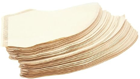 HOMSFOU 100 Pezzi filtro per caffè americano Filtri caffettiera americana carta da filtro per caffè filtri per caffè a cestello filtro per caffè non sbiancato Brown