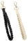 2 Stück handgemachte Schlüsselanhänger Armband Schlüsselanhänger Armband Boho geflochtene Schlüssel Lanyard Tasche Charms für Frauen Mädchen Schwarz & Beige