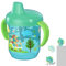 Toddler Sippy Cup - Straw Sippy Cup | Cartoon Animal Sippy Cup with Handles and Straw | Leak-Proof Soft Spout Training Bottle | Spill Proof Trainer Cup Transition Cup for Baby Toddler