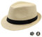 MivBuks Strohhut Damen Panama Hut Herren Fedora Sommerhut Sonnenhut Safari Hut Sonnenschutz Strandhut (DE/NL/SE/PL, Alphanumerisch, M, Beige)