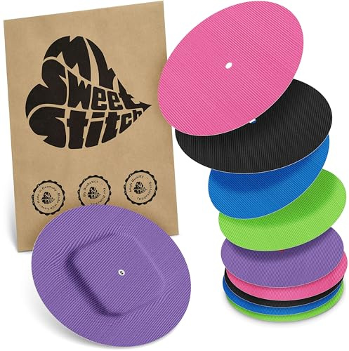 MySweetStitch – 10–25× Cerotto Simplera rotondo, overpatch Ø 70 mm, delicato sulla pelle, impermeabile e traspirante (Arcobaleno, 10)