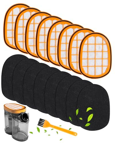 Keepow 8 Filter für Philips SpeedPro Max Aqua Akkusauger, Waschbarer | Staubsauger Filter für Philips XC8045 Filter und 8000 Series Aqua Plus, FC6812 FC6813 FC6822 FC6823 FC6826 FC6723/01