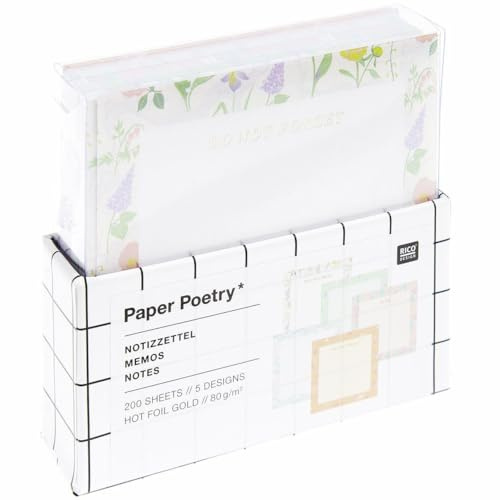Notizzettel-Box Flower Frames FSC MIX, 200 Blatt, 9x9 cm