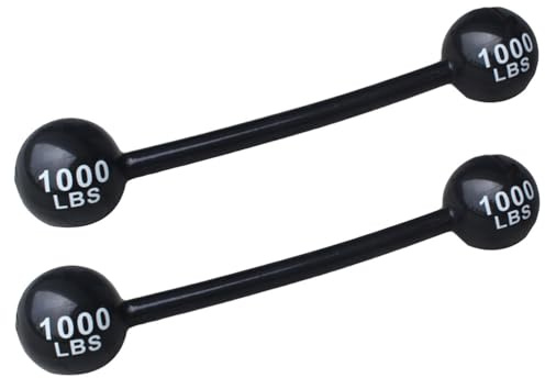 Luxshiny 2er-Set Aufblasbare Hanteln, Robuste PVC-hanteln für Kinder, Ideal für Lustige Eltern-Kind-Rollenspiele, 120 cm, Schwarz