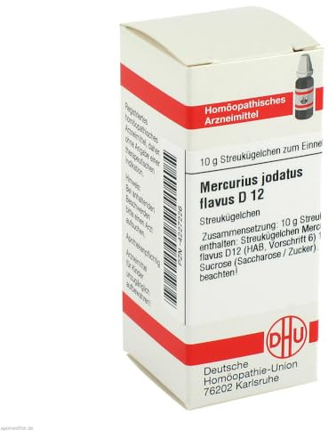 MERCURIUS JODATUS FLAVUS D 12 Globuli 10 g