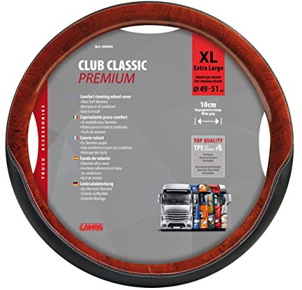LAMPA 98904 Premium Club Steering Wheel Cover Classic XL