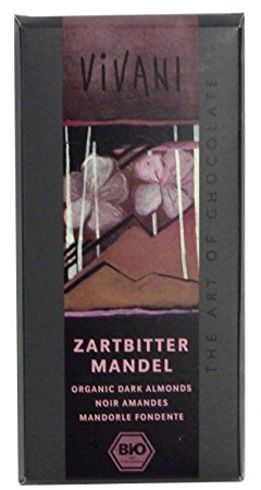 VIVANI Dark with Almonds 100g (PACK OF 10)