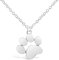 Rosa Vila Dog Paw Print Necklace for Dog Lovers, Dog Jewelry, Puppy Necklaces for Women (Silver Tone)