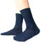 Ciocca Calze uomo corte, pregiato cotone 100% FILO SCOZIA - 6 Paia - tre taglie calze (42/43, Blu scuro)