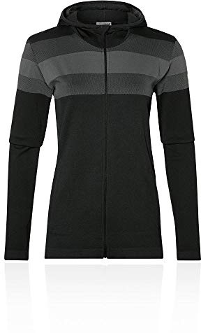 ASICS Seamless Full Zip Women's Hoodie - Medium Black