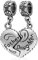 Charm-Anhänger für Pandora-Charm-Armbänder (Vater und Tochter), 925er Sterlingsilber, Herzanhänger, Familien-Charm, für Pandora-Charm-Armbänder (Vater und Tochter)